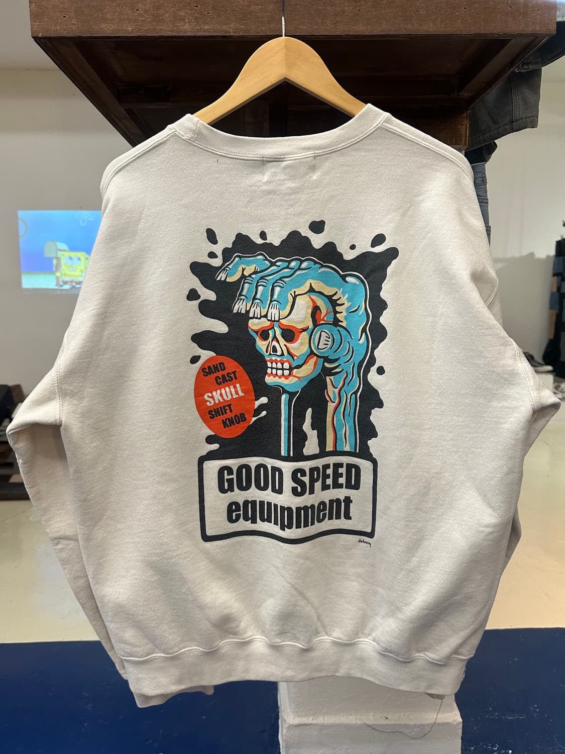 The evilact 스컬 맨투맨 상품이미지6