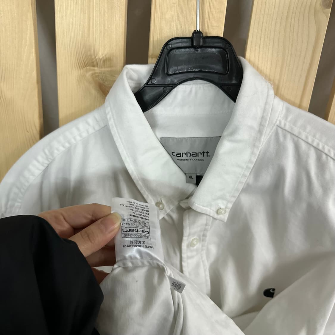 (XL) 칼하트 WIP 매디슨 솔리드 화이트 셔츠 상품이미지6