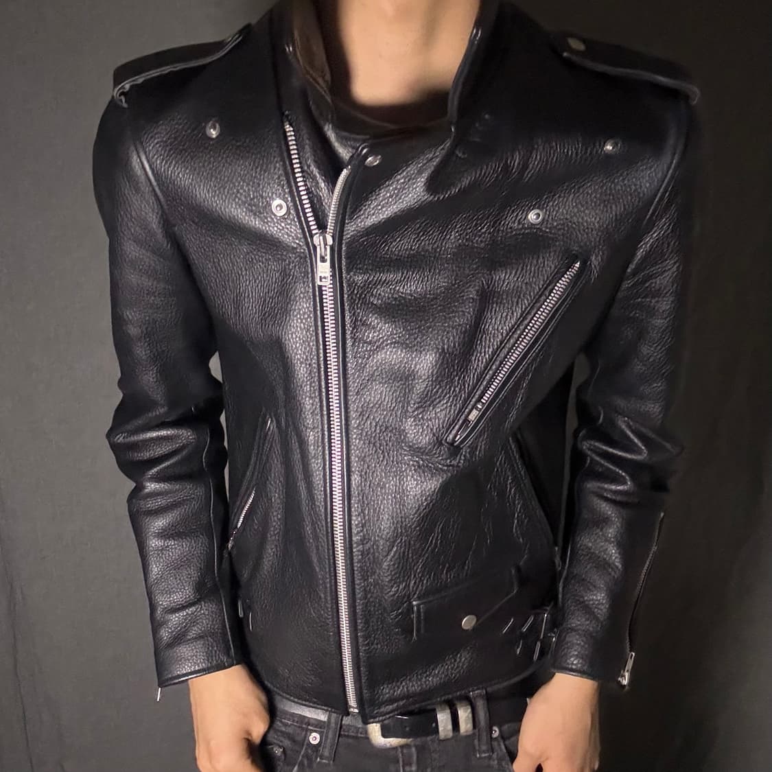 vintage rider leather jacket 상품이미지1