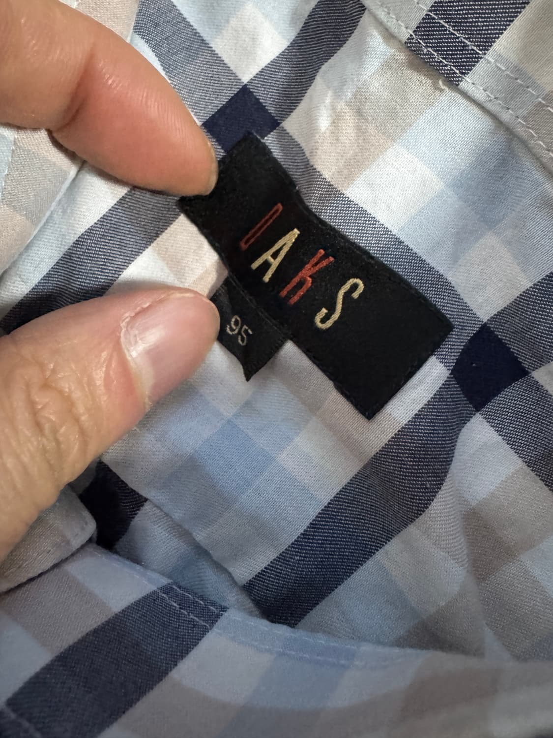 닥스 daks 시그니처 긴팔 체크셔츠 M 상품이미지3