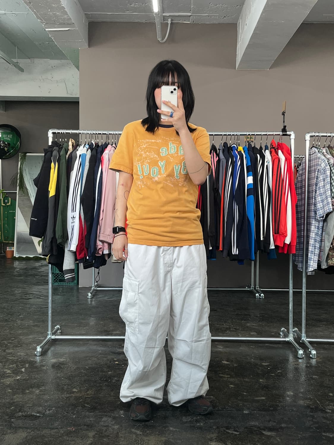 컨버스 패치 로고 프린틴 반팔 티셔츠 상품이미지3