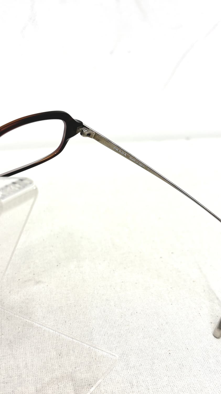 PRADA logo temple slim rectangle eyewear 상품이미지7