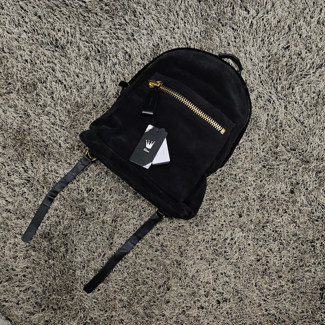 톰포드 스웨이드 블랙 스웨이드 버클 백팩 상품이미지2