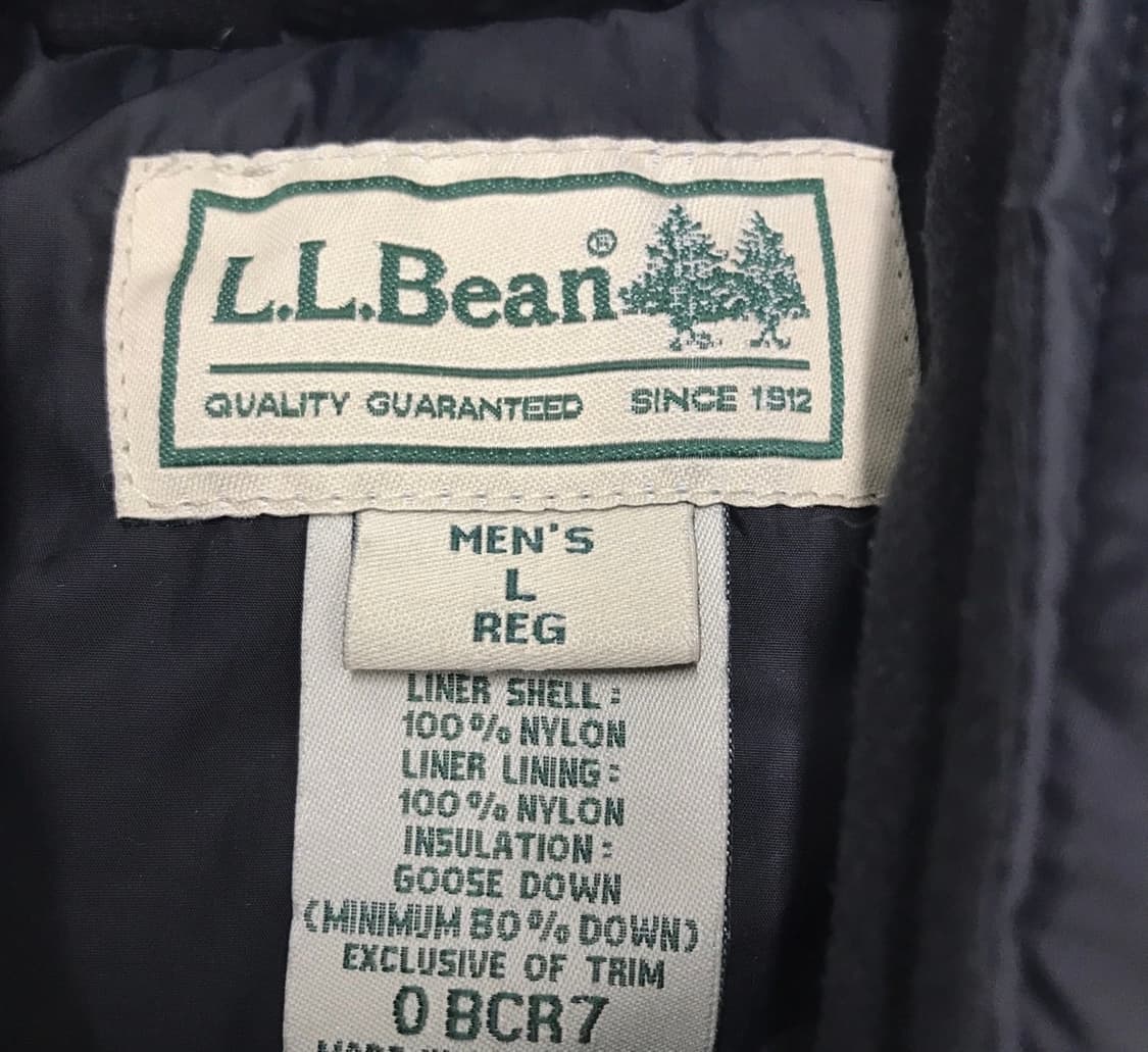 ll bean 엘엘빈 블랙 구스 다운 점퍼 L 상품이미지3