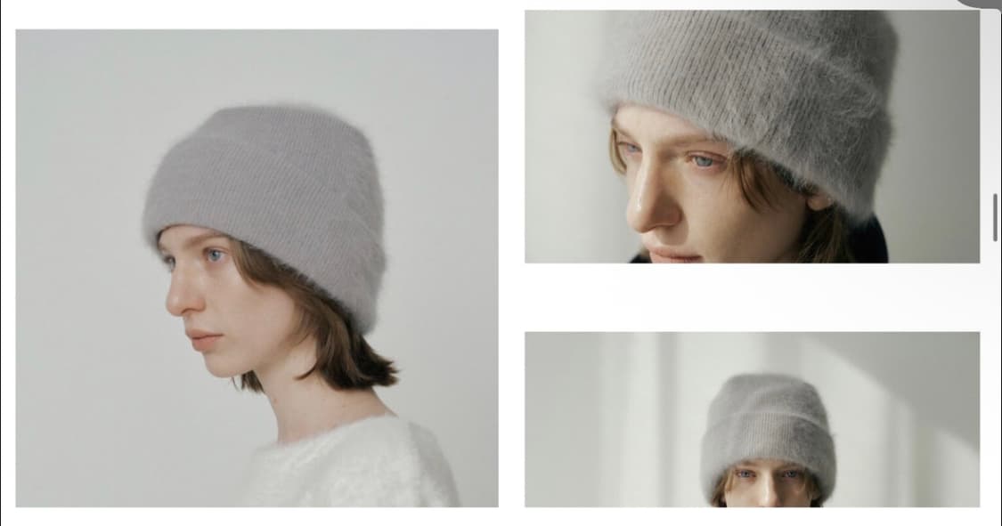 EPINGLER 에핑글러 앙고라 비니 블랙 상품이미지1