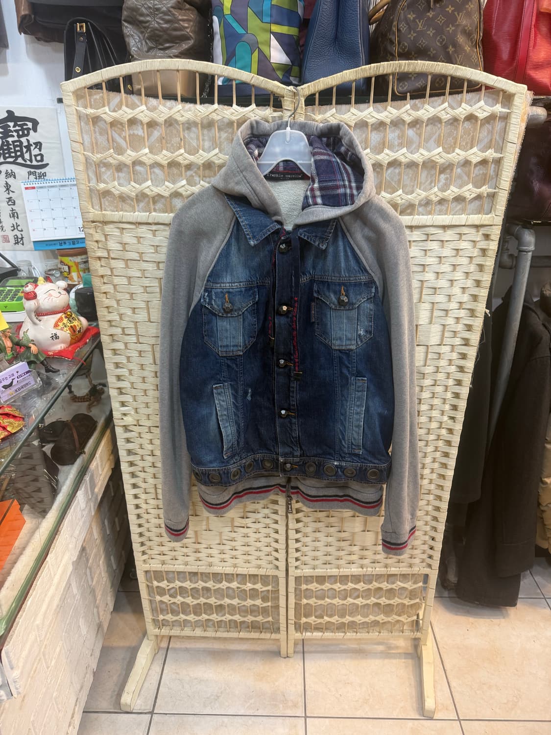 100 정품 프랑키 메렐레 데님 후드자켓 팝니다 상품이미지1