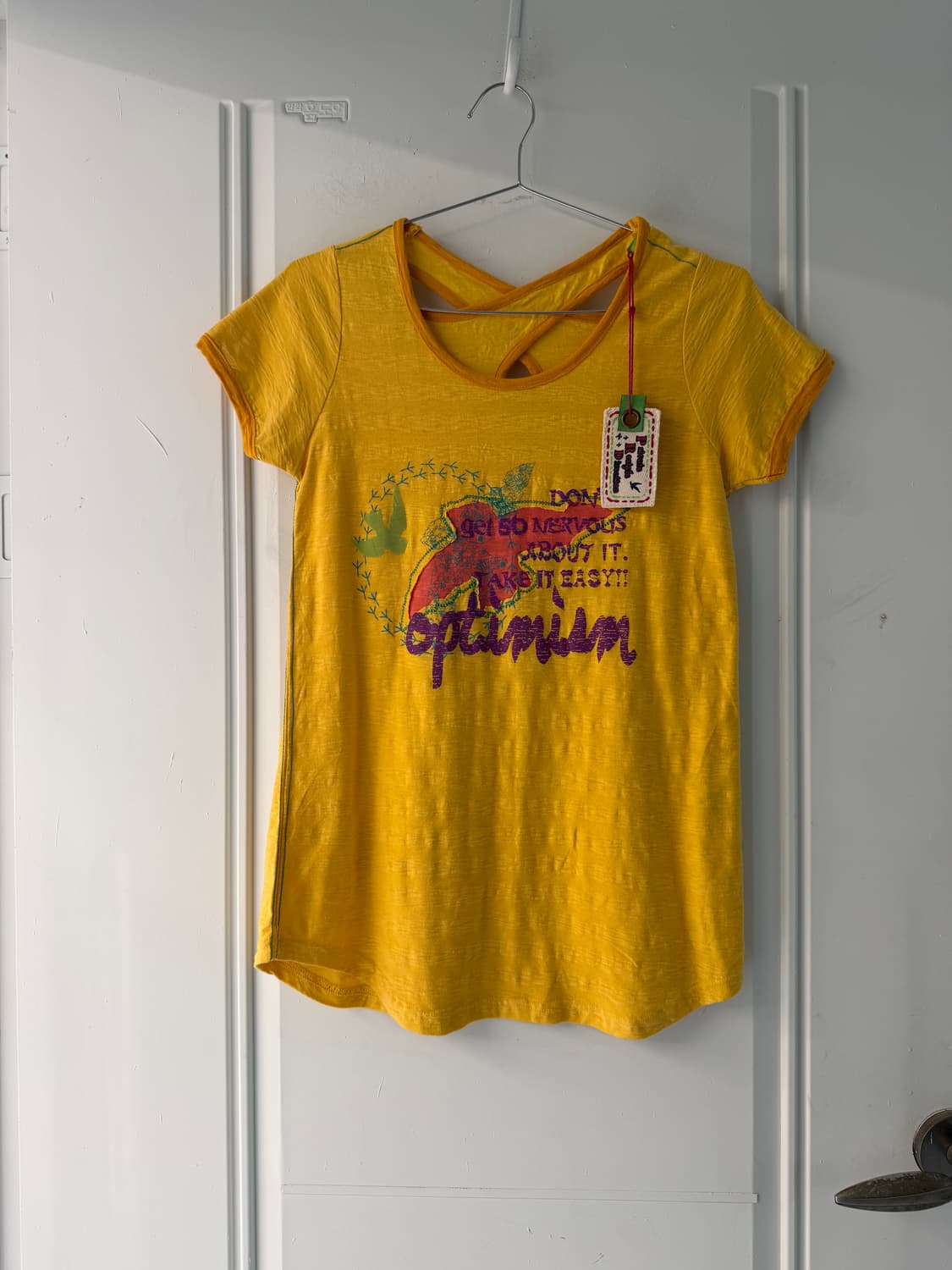 일본빈티지 모리 자수 반팔티 상품이미지4