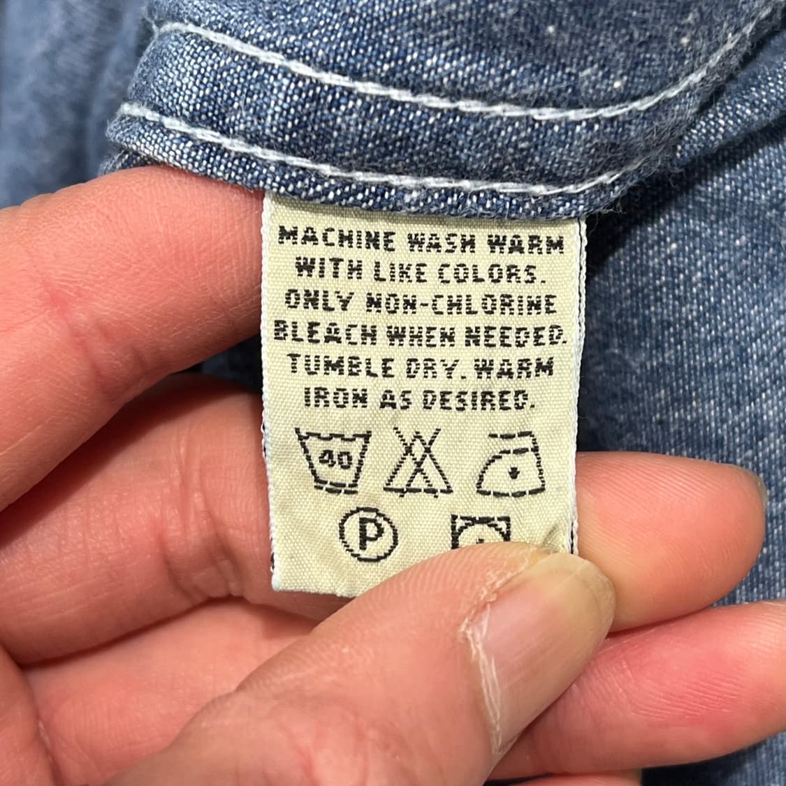 에디바우어 워크 데님셔츠 s10415 상품이미지6