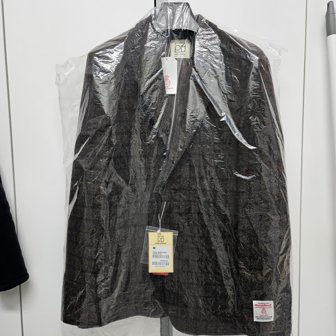 제로라운지 해리스트위드 자켓 다크브라운 상품이미지3