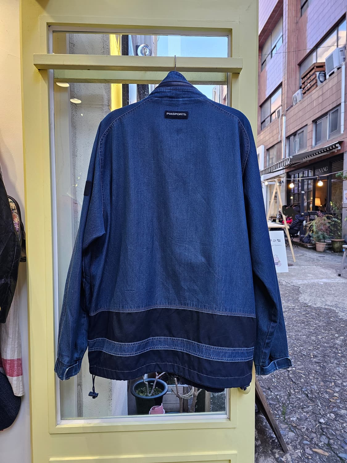 Pia sports 2way zip-up 데님 아우터 상품이미지8