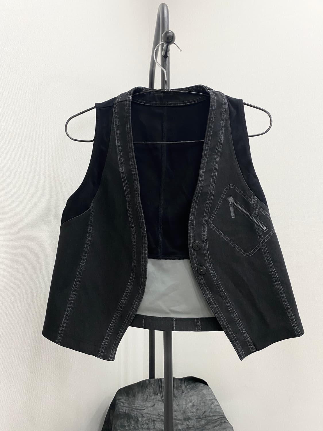 Denim Printed Tech Vest 상품이미지5