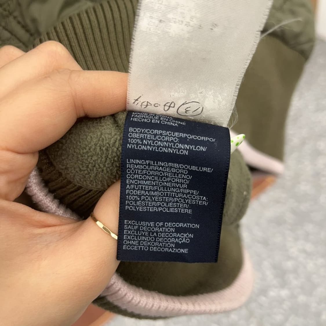 타미힐피거 Y2K 슬림핏 퀄팅 말차카키 경량 조끼 S C09211 상품이미지6