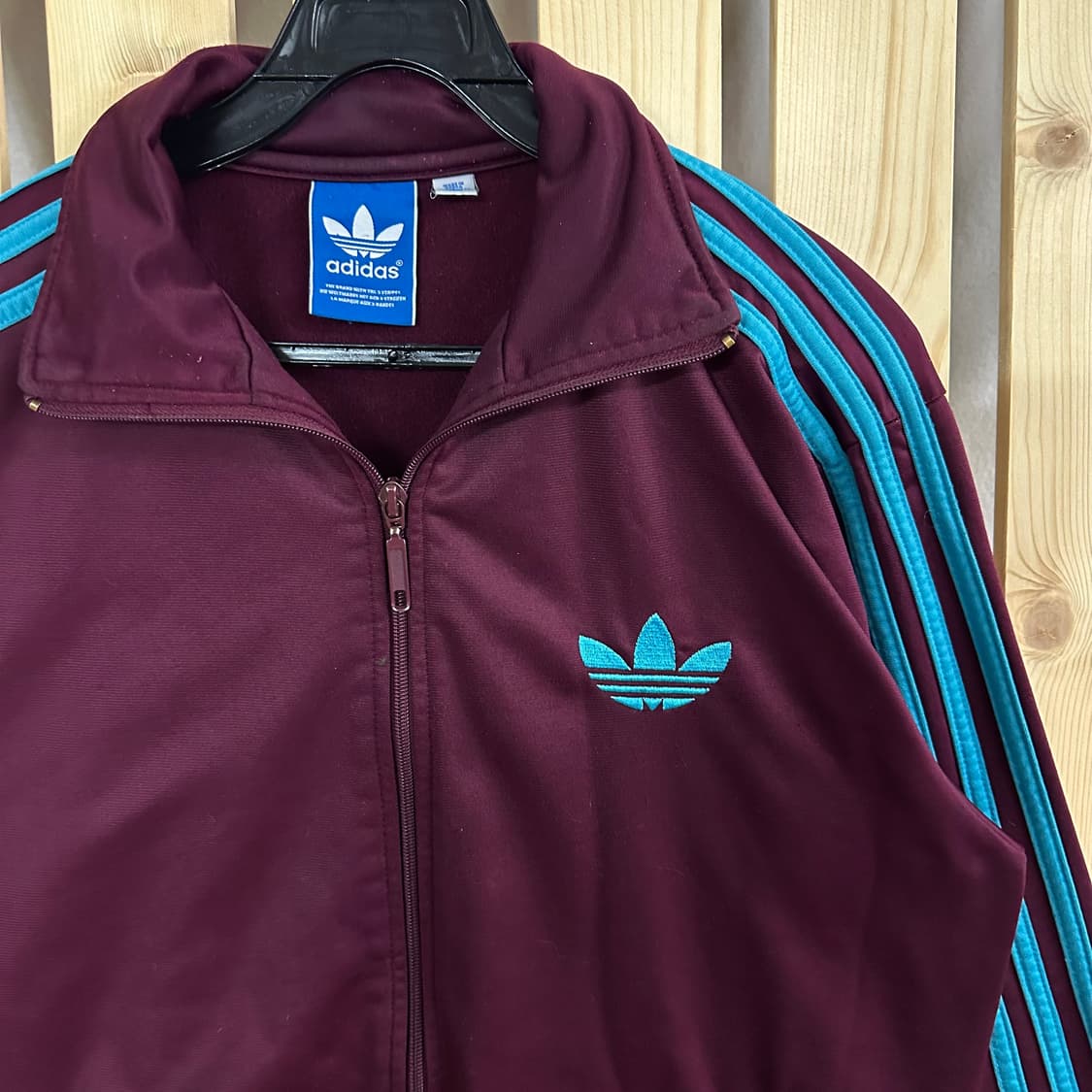 (M) 아디다스 파이어버드 버건디 민트 져지 트랙탑 상품이미지4
