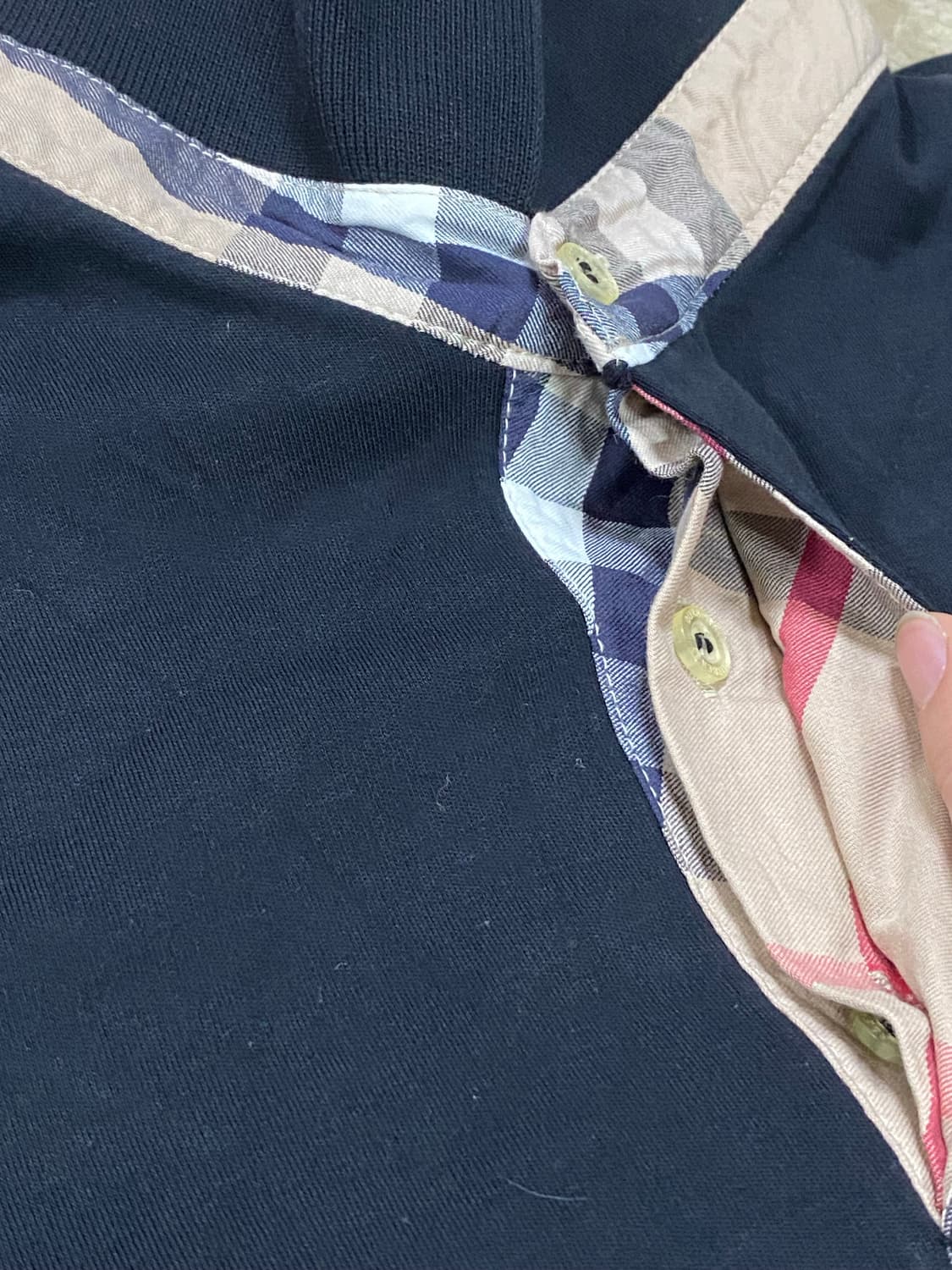 버버리런던 슬리브 남성 카라 티셔츠 100-105 상품이미지4