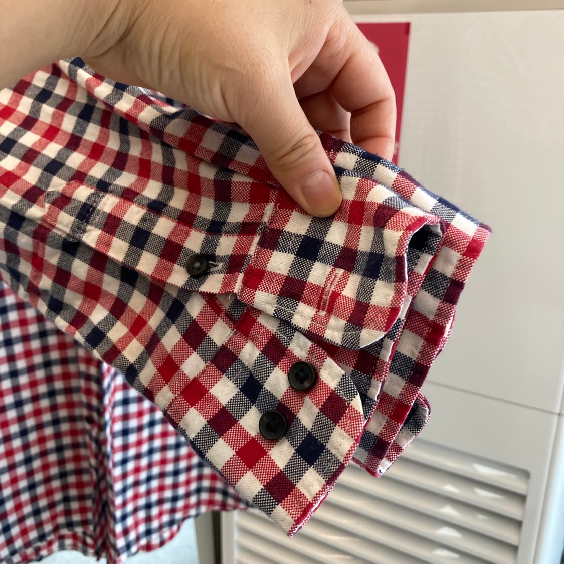 유니클로 면 체크남방 셔츠 L(100) Uniqlo Shirts 상품이미지10