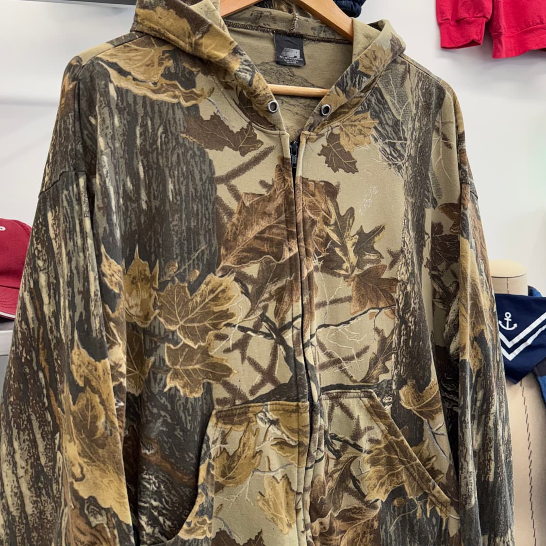 90s ACE sportswear 리얼트리 카모 후드 집업 (L) 상품이미지1