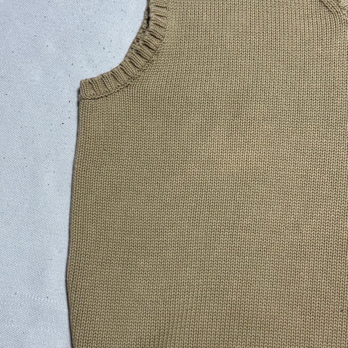 90 폴로랄프로렌 베이지 브이넥 니트 베스트 상품이미지6