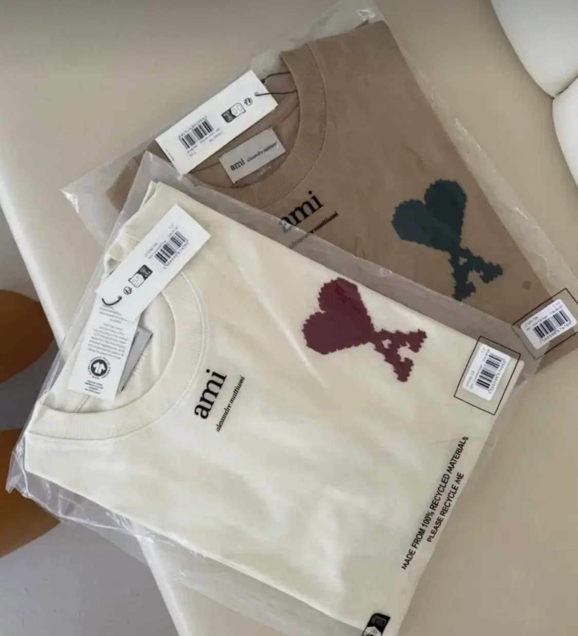 아미 빅하트 반팔 xs ~xl 오버핏 상품이미지4