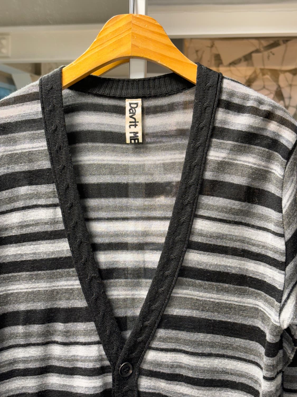 데이빗 뫼르소 스트라이프 가디건 상품이미지3