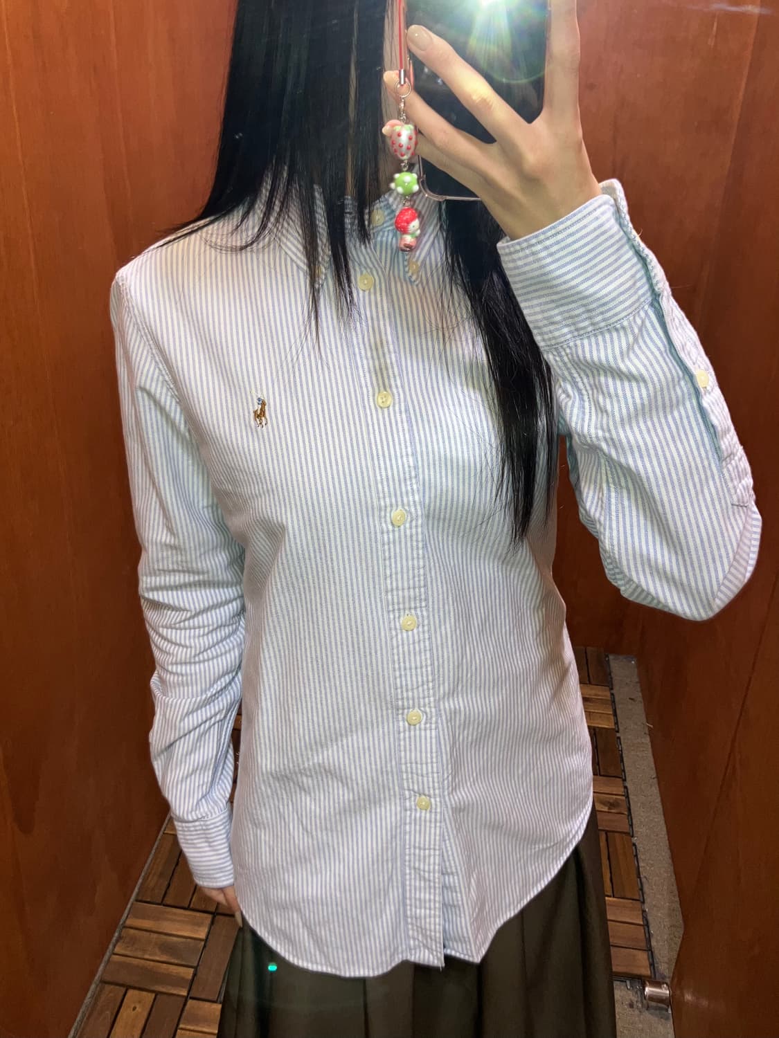 (S) POLO 폴로 랄프로렌 스트라이프 셔츠 커스텀핏 상품이미지1