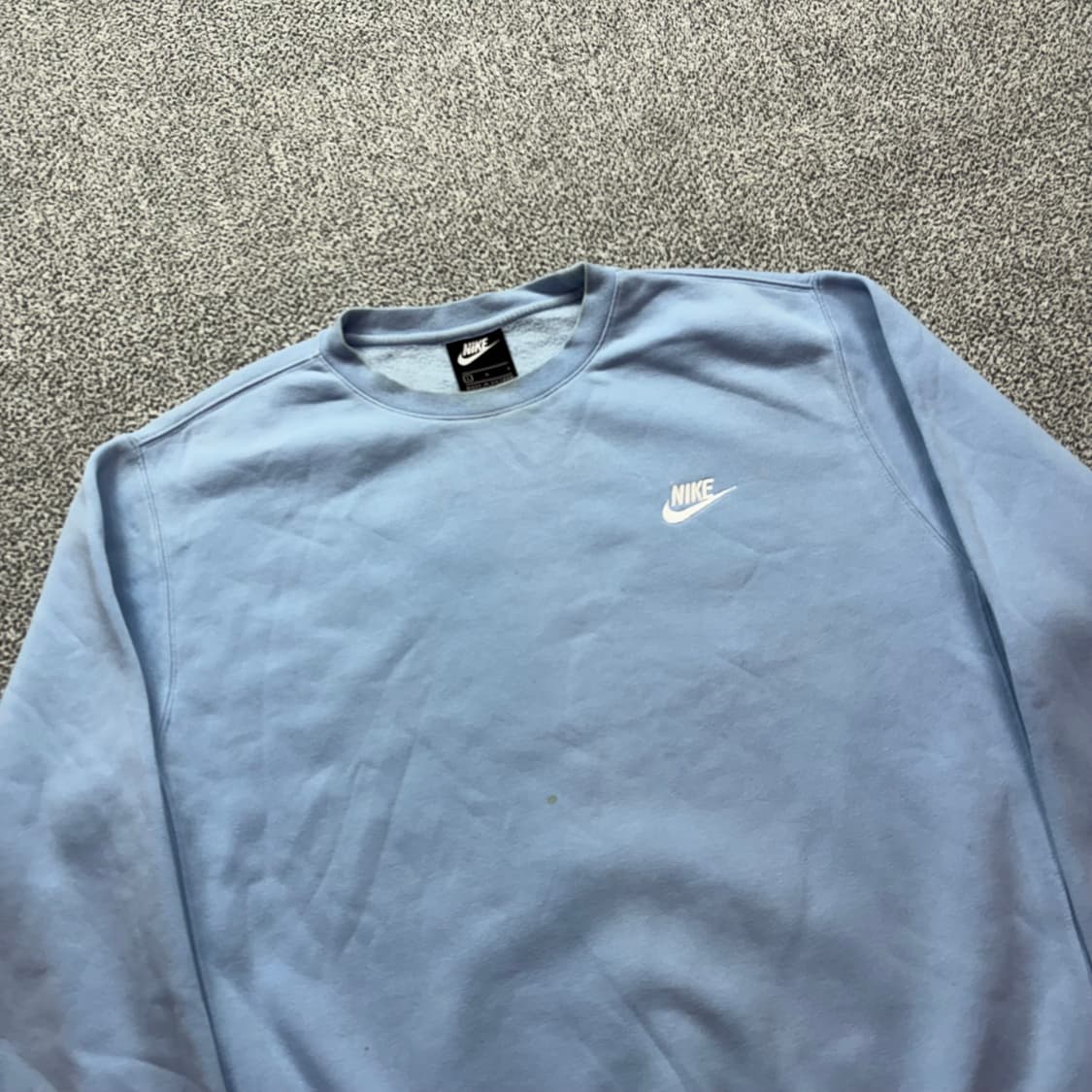 나이키 스카이블루 스몰로고 맨투맨 상품이미지2