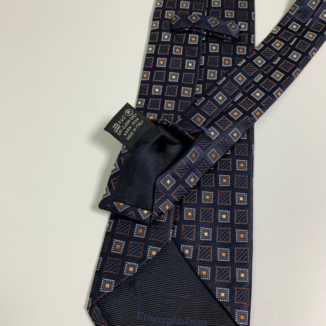 에르메네질도제냐 이태리 100실크 명품넥타이 최상급 A+등급 네이비 상품이미지8