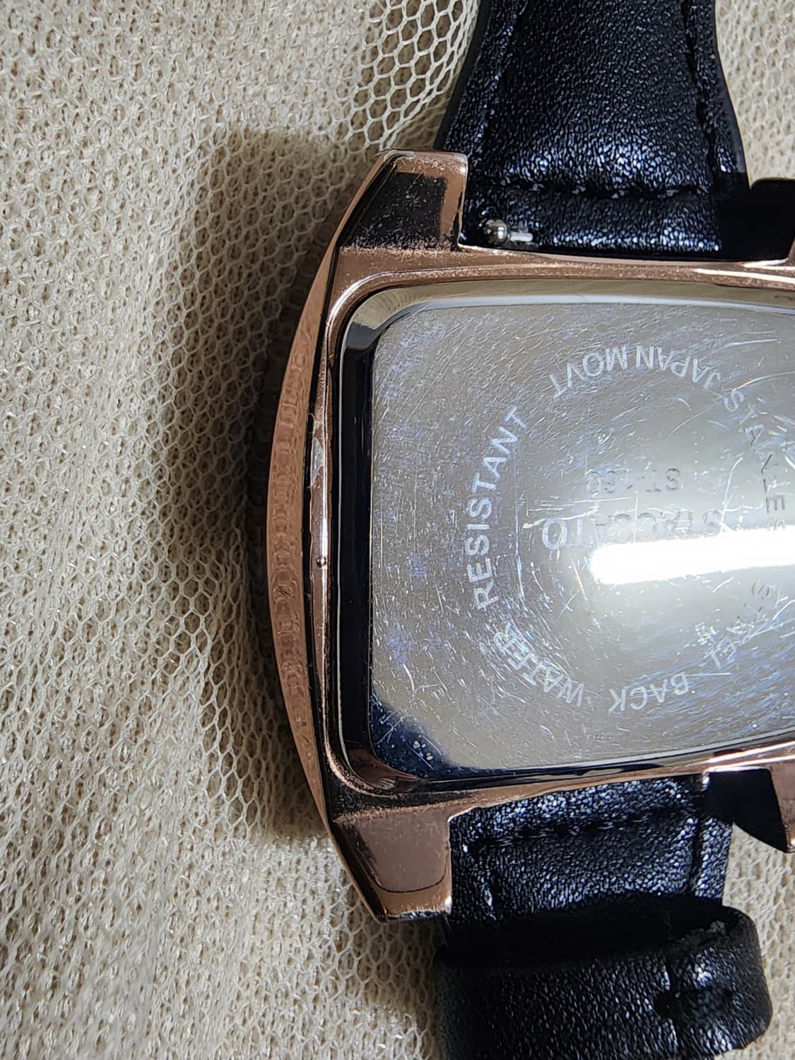 스타카토 레오파드 시계 블랙 가죽 밴드 상품이미지8