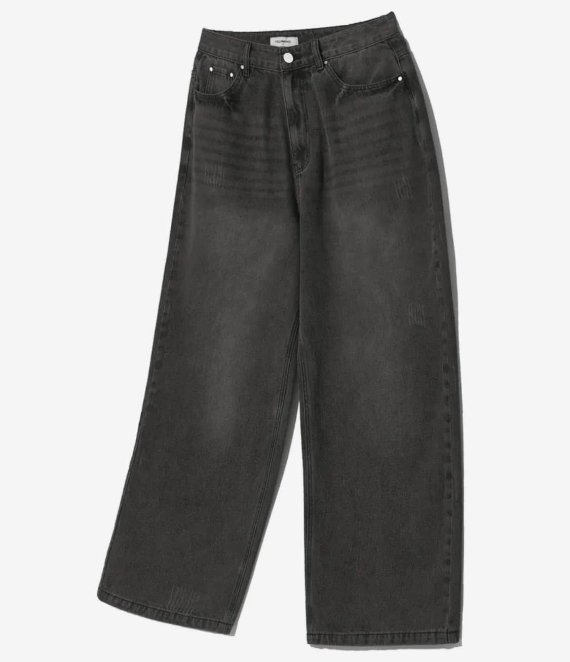 필루미네이트 데미지 워시드 데님 팬츠-블랙 s 상품이미지2