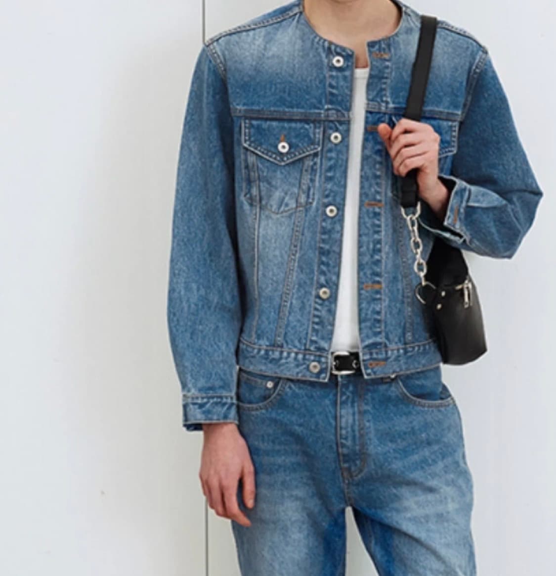 [Tonywack/XL] 데님 카라리스 자켓 상품이미지1