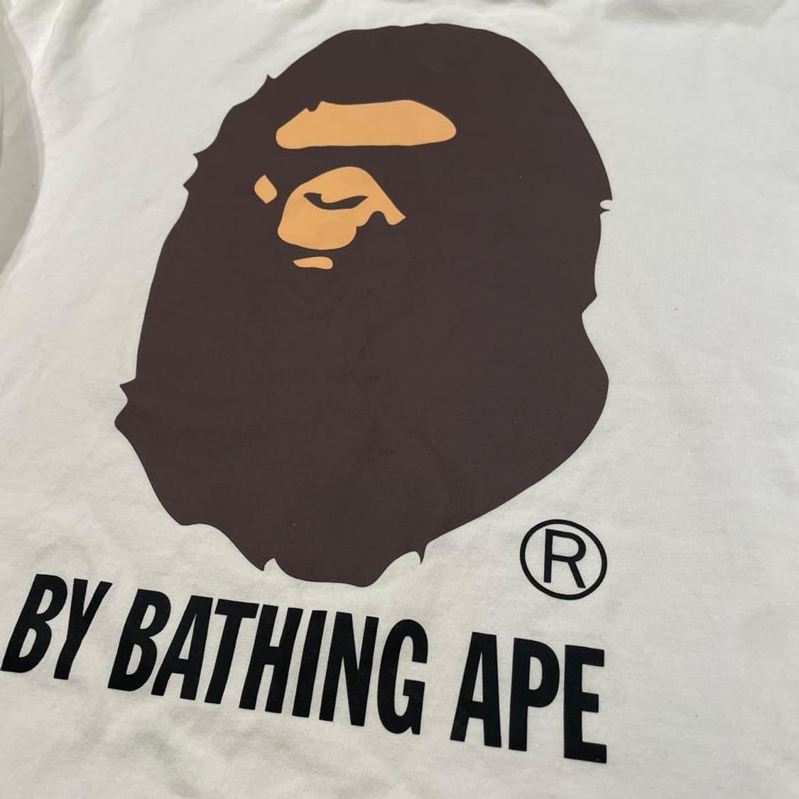 베이프 빅 에이프 헤드 롱슬리브 티셔츠 화이트 상품이미지4