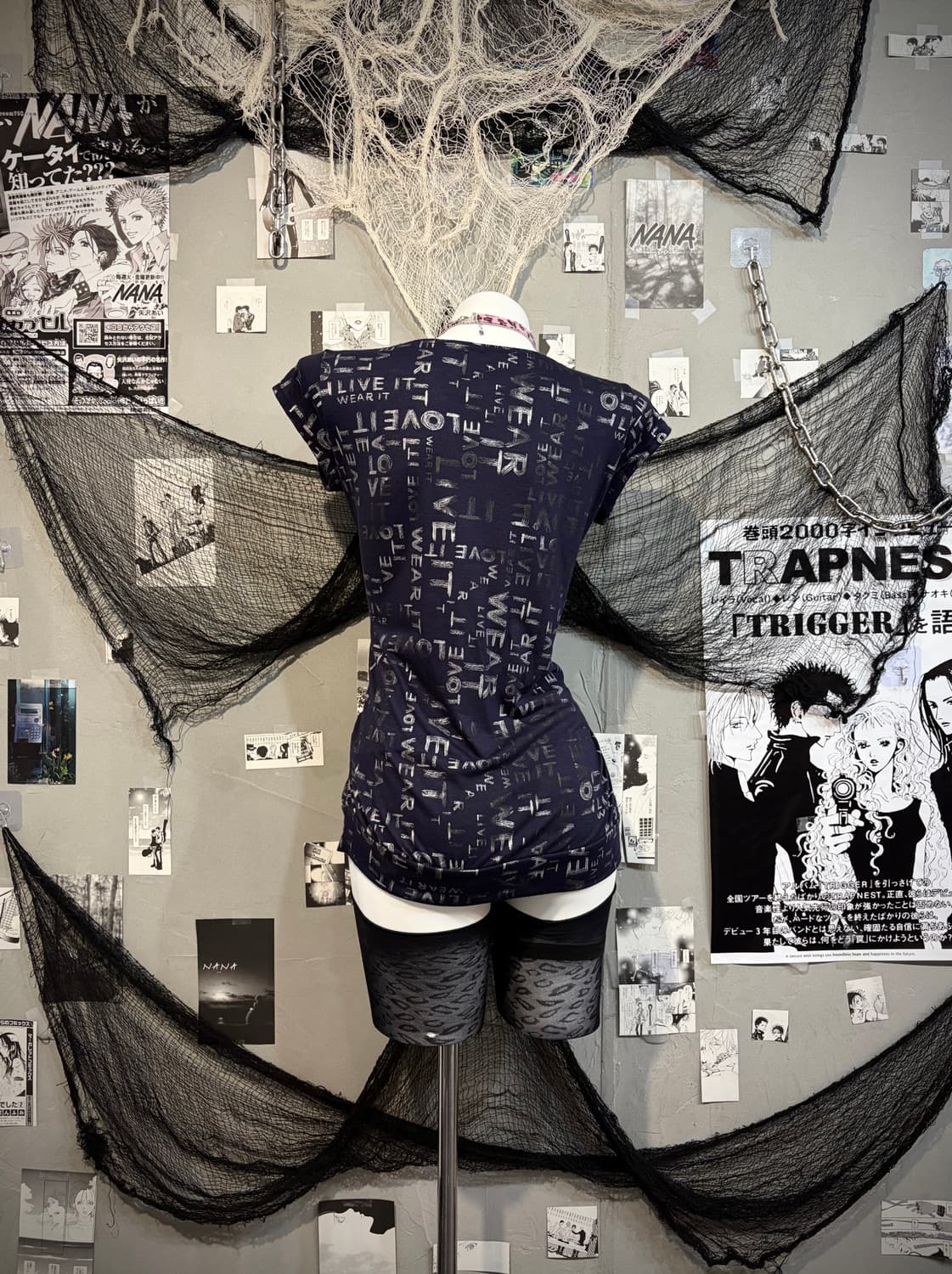 00's Kitsch lettering cubic short sleeve 상품이미지7