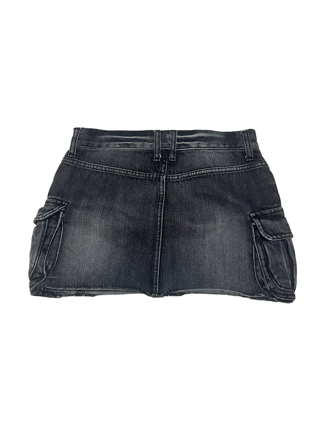 vintage cargo skirt 흑청 카고 스커트 상품이미지2
