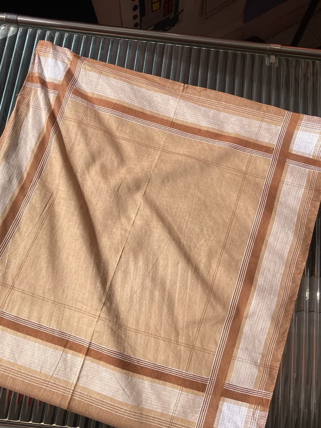 빈티지 에스닉 브라운 손수건 상품이미지2