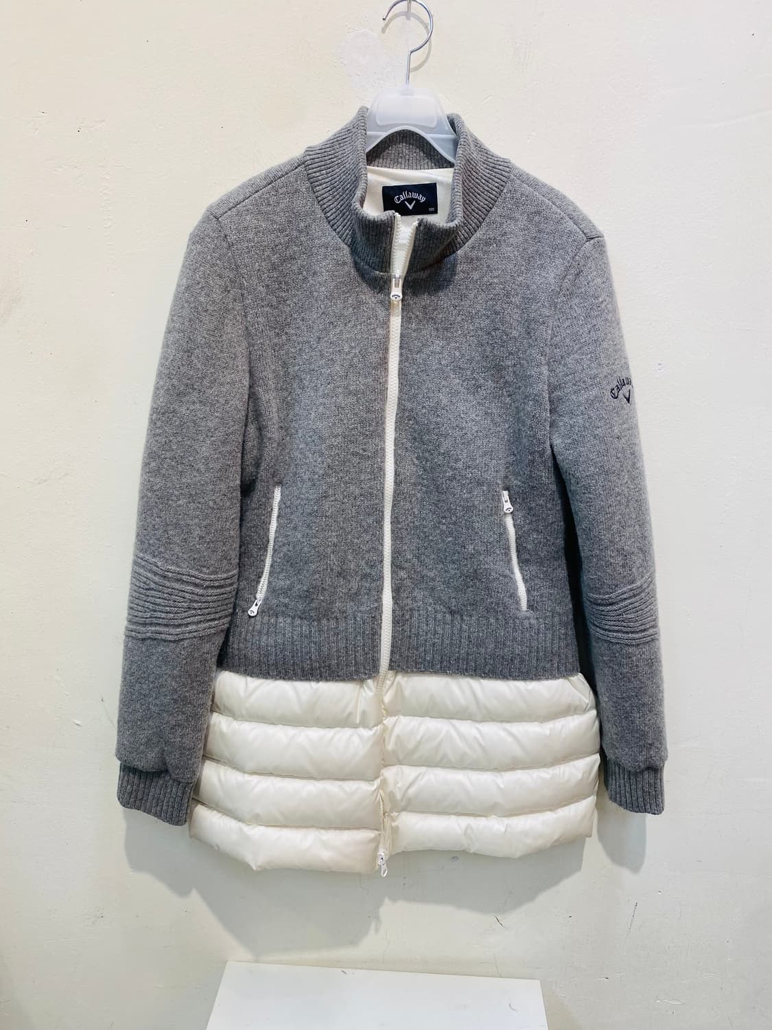 골프 웨어 Callaway 여성 다운패딩 니트 자켓  상품이미지1