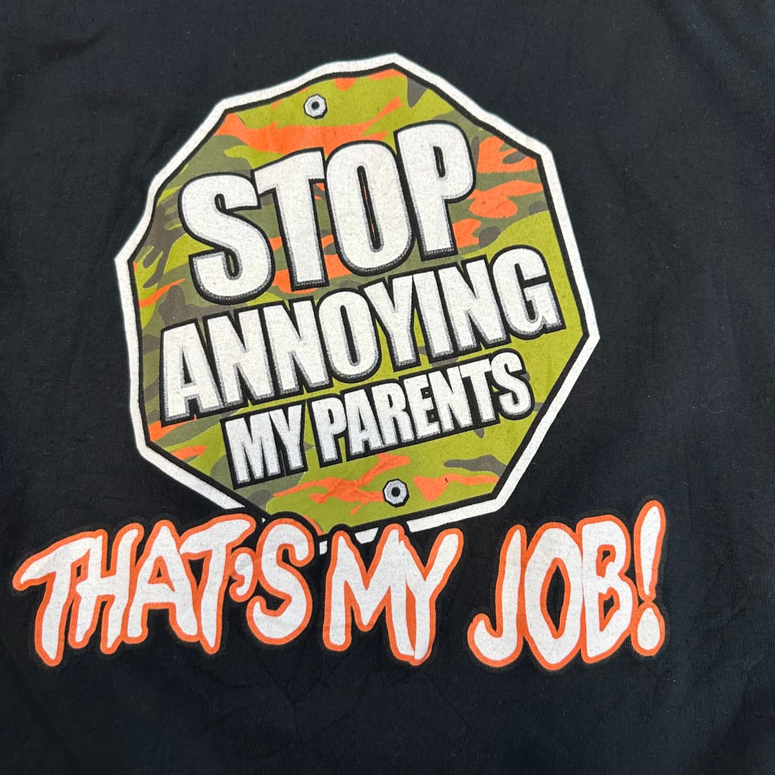 빈티지 퍼니 미디크롭 반팔티M 상품이미지4