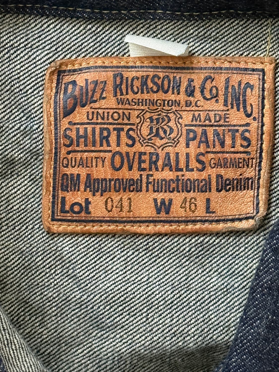 버즈릭슨 BR16041T WWII T-back 데님자켓 46 상품이미지4