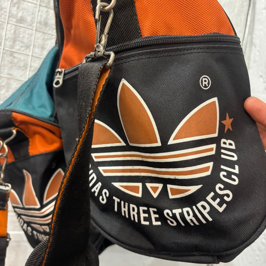 90s 아디다스 올드스쿨 빈티지 스트릿볼 베스킷볼 크로스백 OS 상품이미지7
