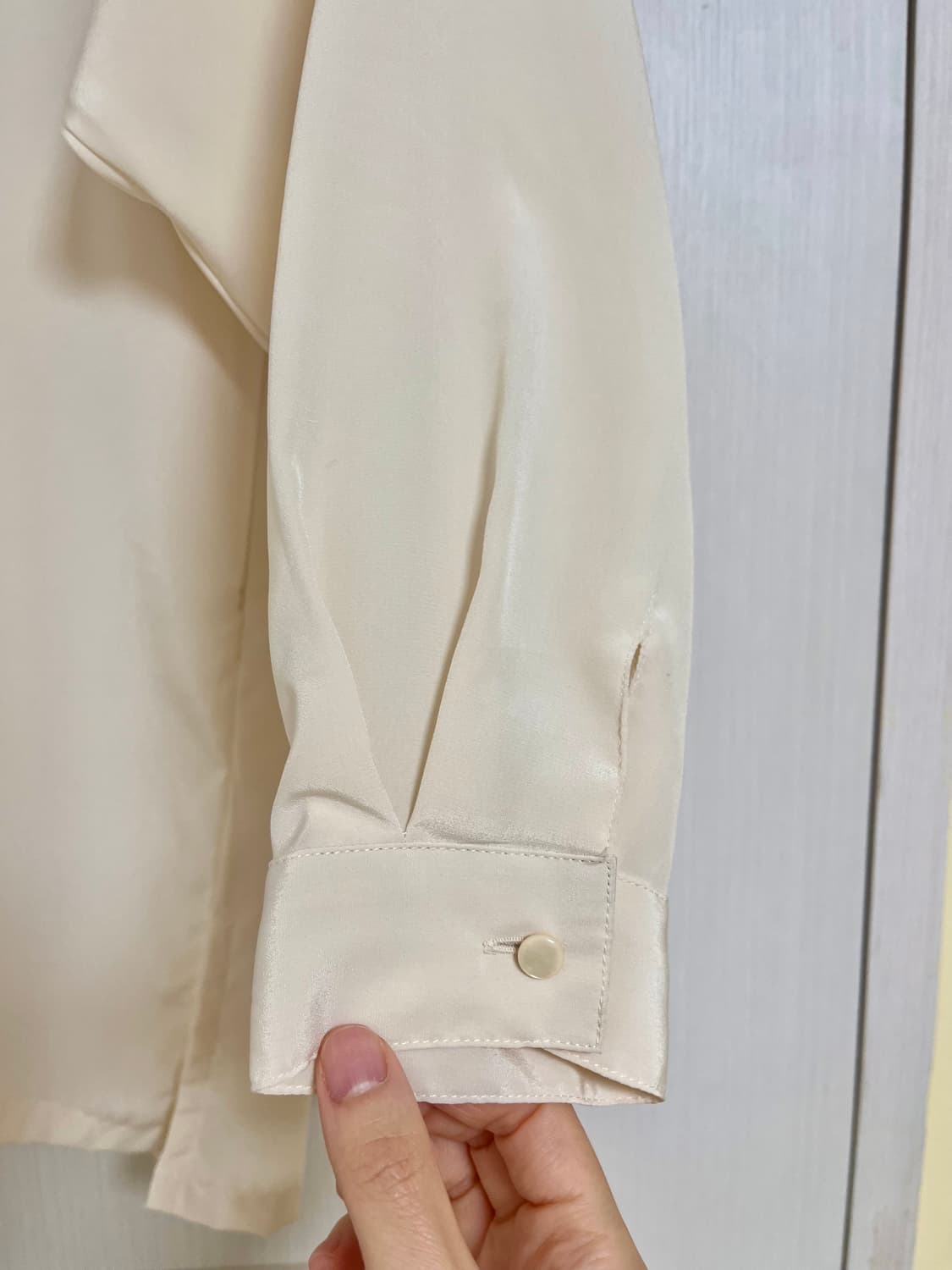 아이보리 빈티지 패턴 블라우스 상품이미지6