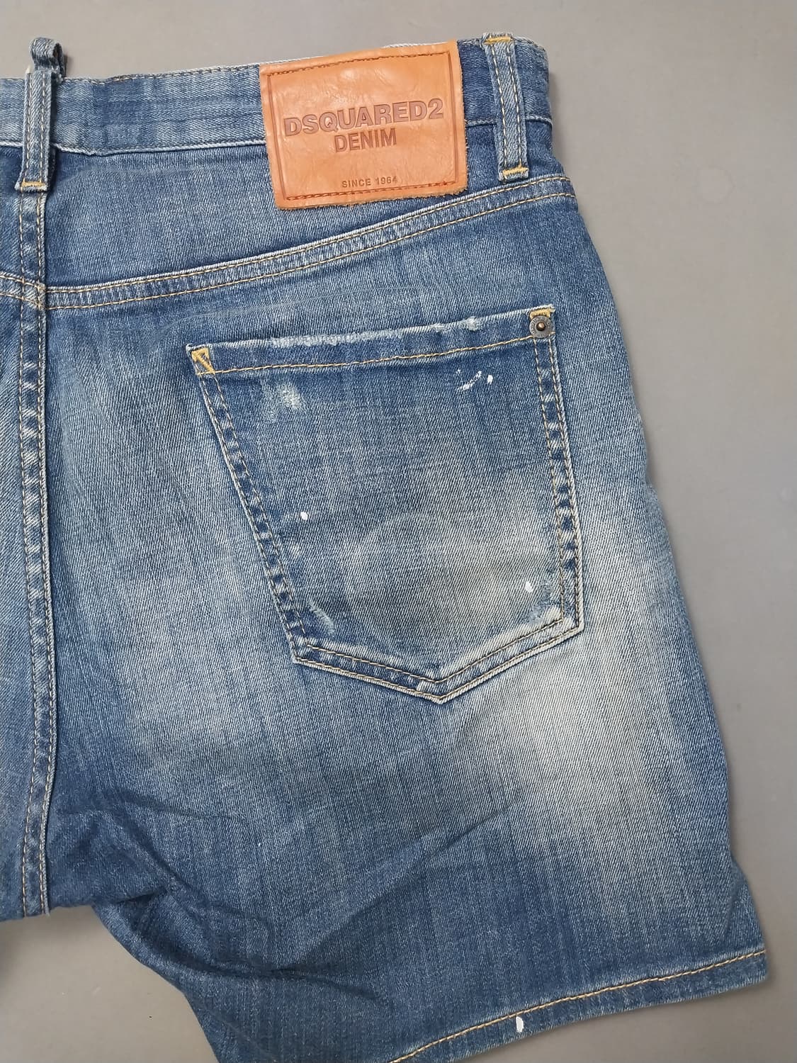 [34] 졍품 디스퀘어드2 화이트스팟 청반바지 데님 쇼츠 상품이미지8