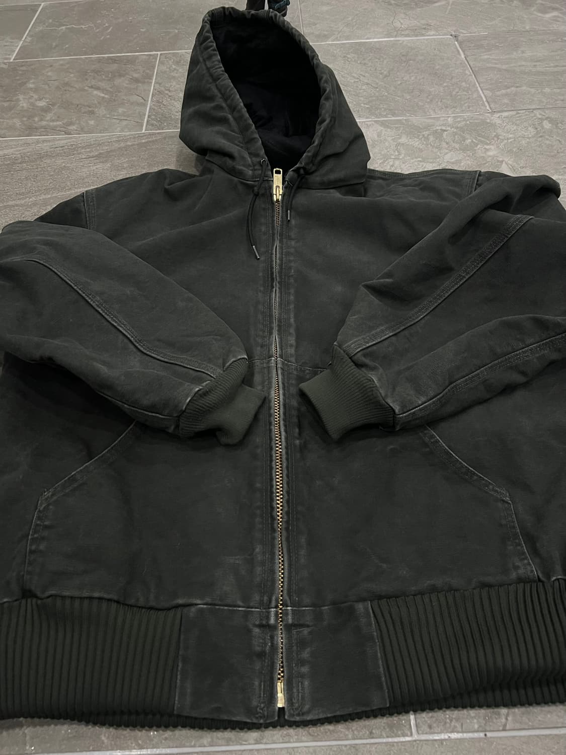 (XL) 칼하트 후드 덕 액티브 자켓 J130 MOS 모스그린 상품이미지7