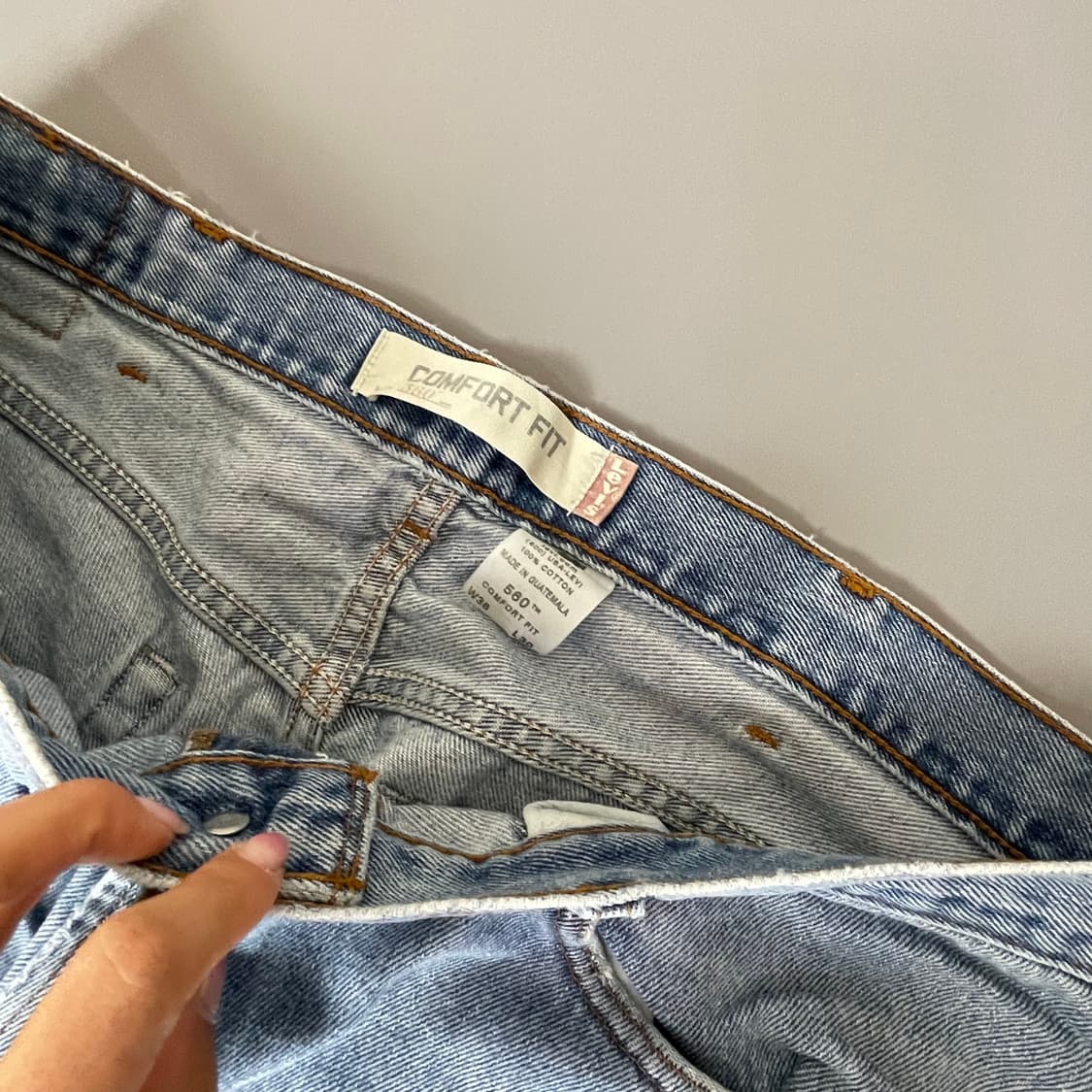 (38) 리바이스 560 38x30 컴포트핏 라이트워시 데님팬츠 상품이미지4