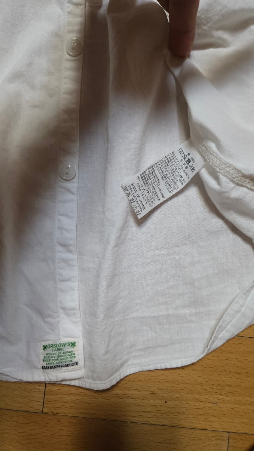 오어슬로우 화이트 샴브레이 셔츠 5 상품이미지3