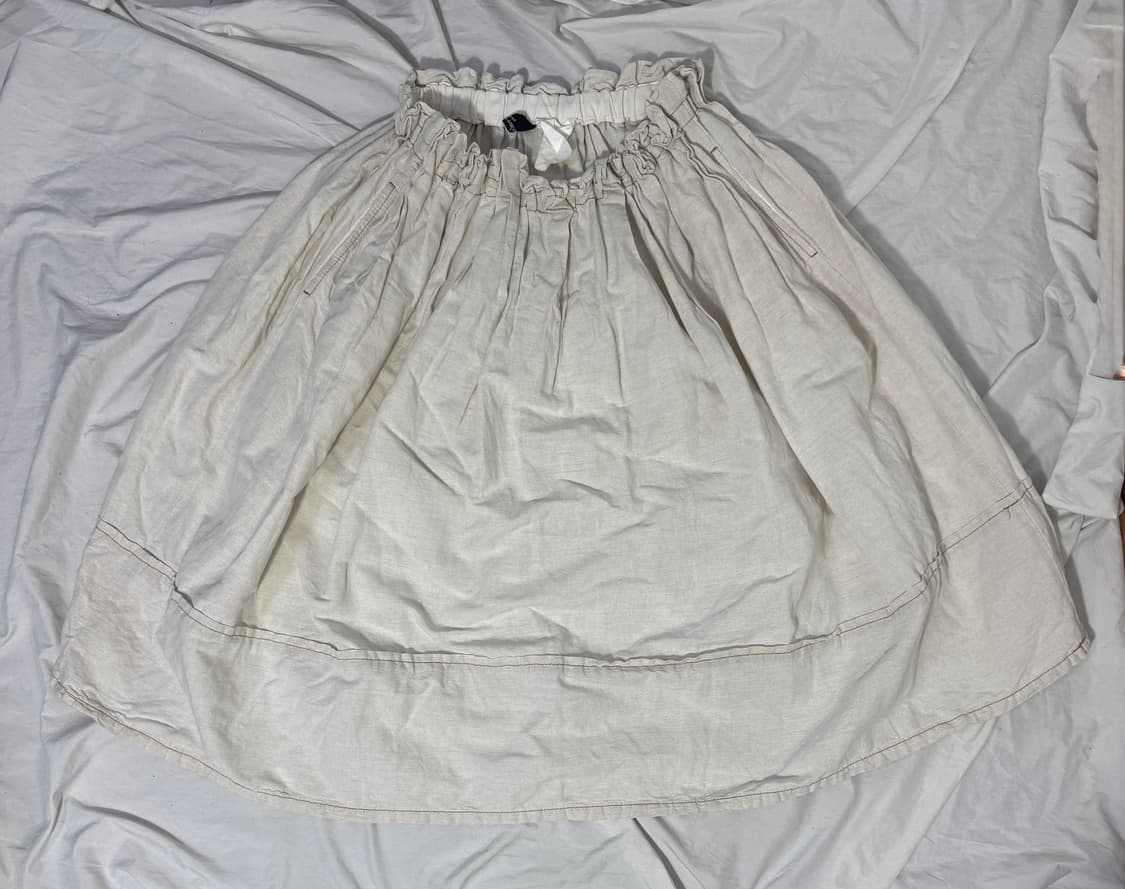 꼼데가르송 트리콧 린넨 플레어 스커트 상품이미지4