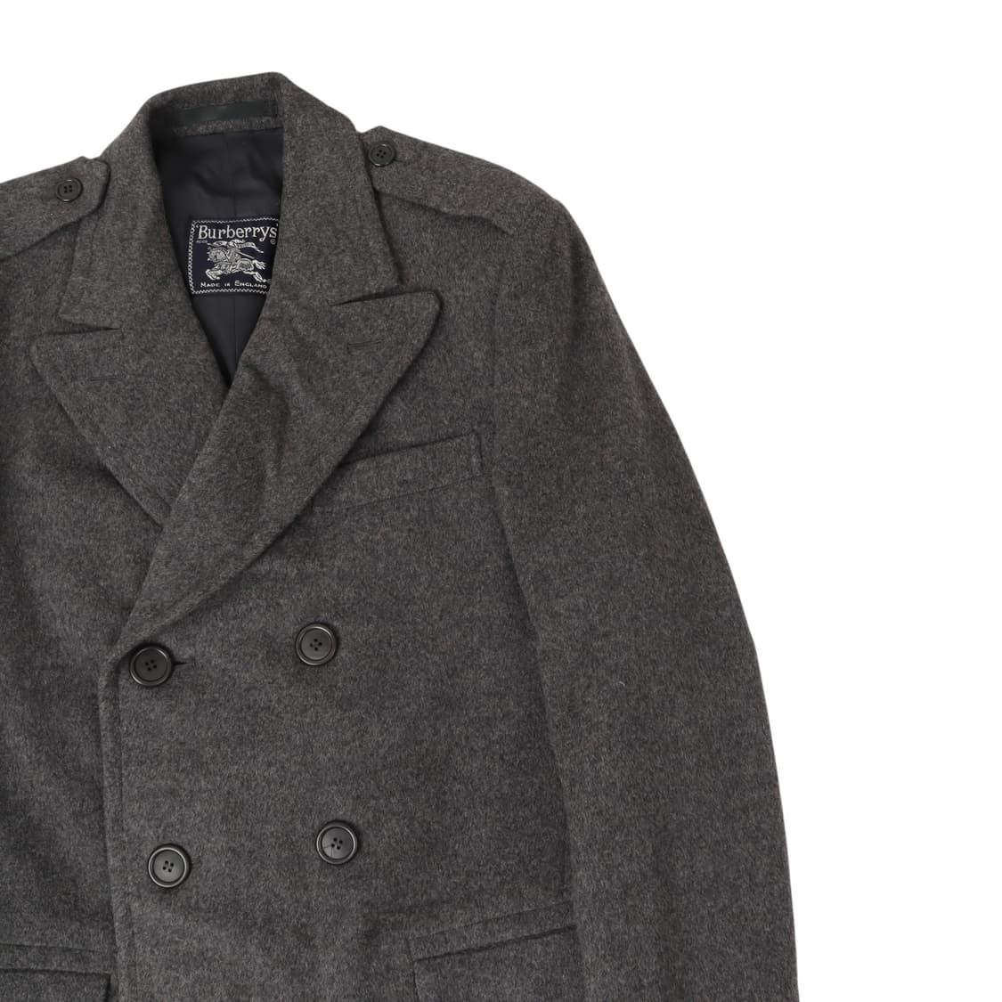 버버리 그레이 울 캐시미어 더블 브레스티드 코트 상품이미지3
