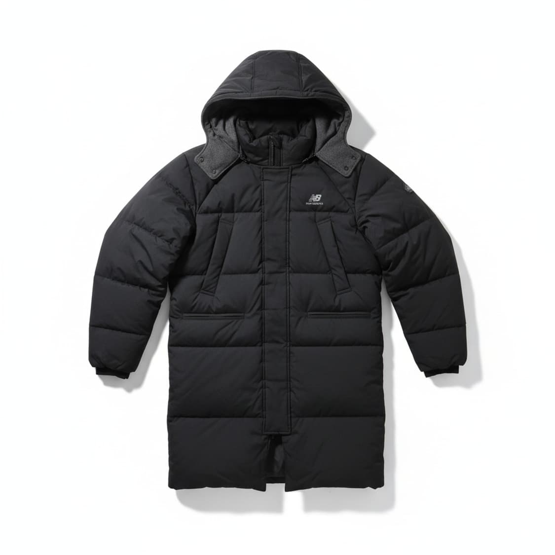 뉴발란스 블랙 롱패딩 후드 점퍼 상품이미지1