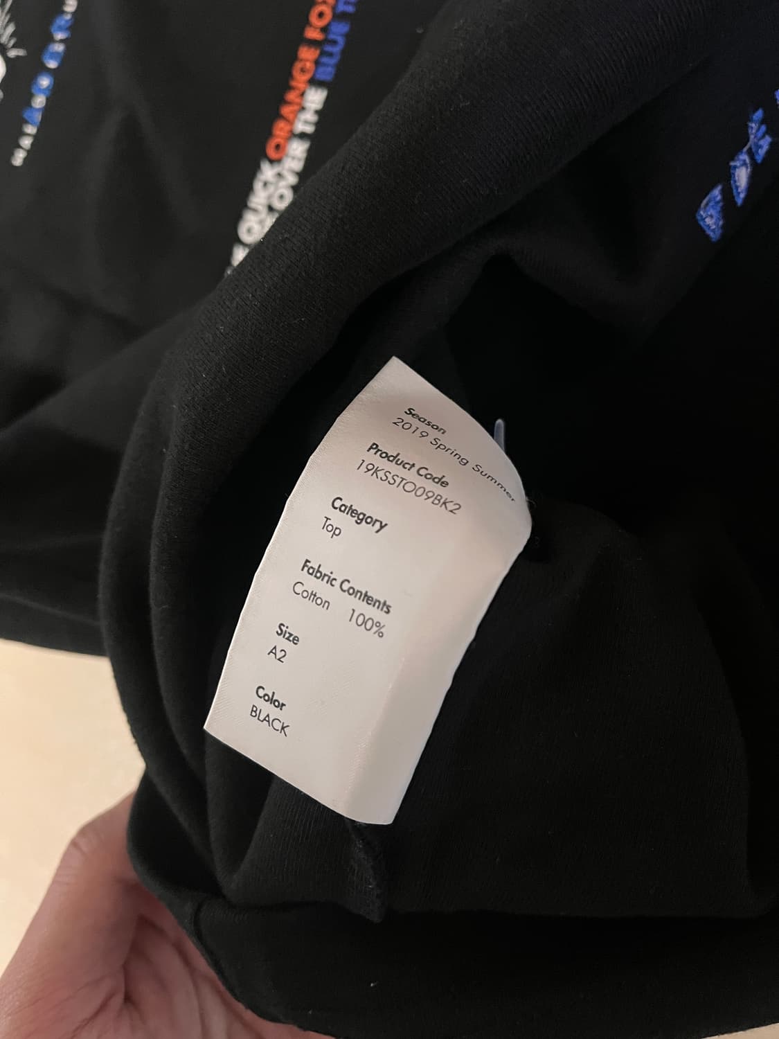 [A2] 키츠네 아더에러 로고플레이 티 블랙 상품이미지4