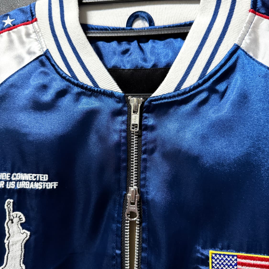 URBANSTOFF USA 자수 패치 디테일 집업 스카잔 자켓 상품이미지4