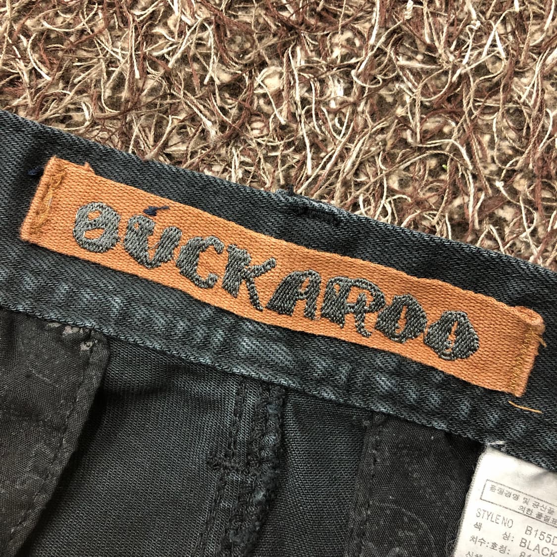 버커루 블랙 워싱 카고 팬츠 상품이미지6