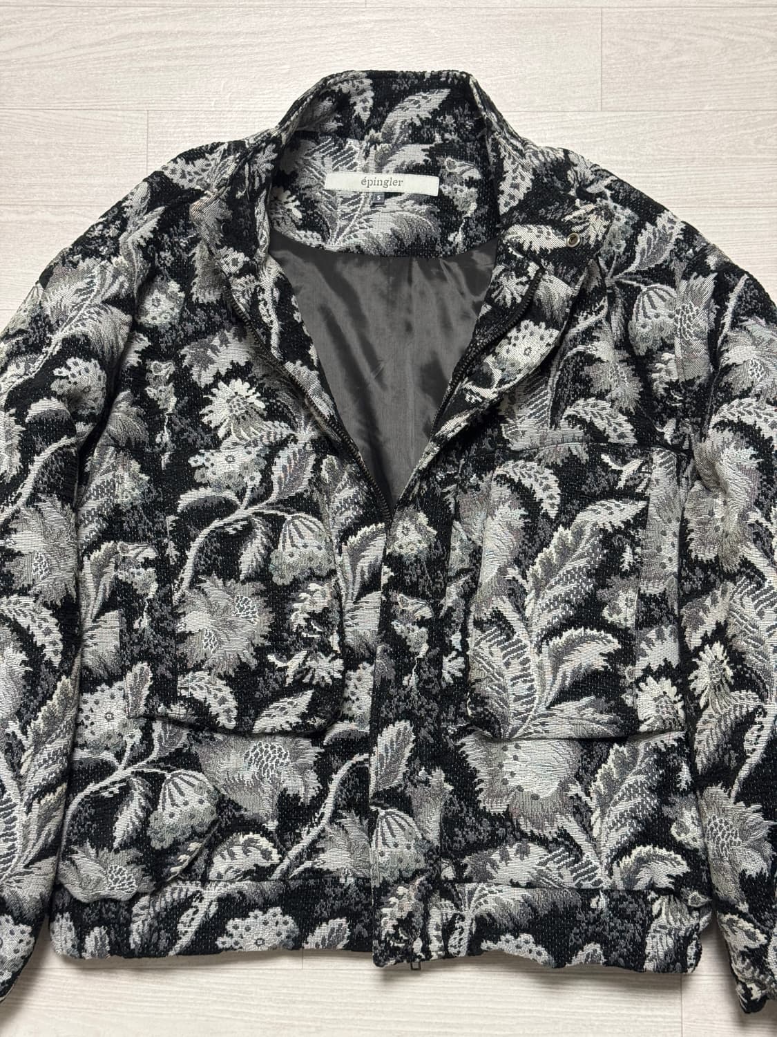 에핑글러 플라워 자카드 봄버 자켓 S 상품이미지6