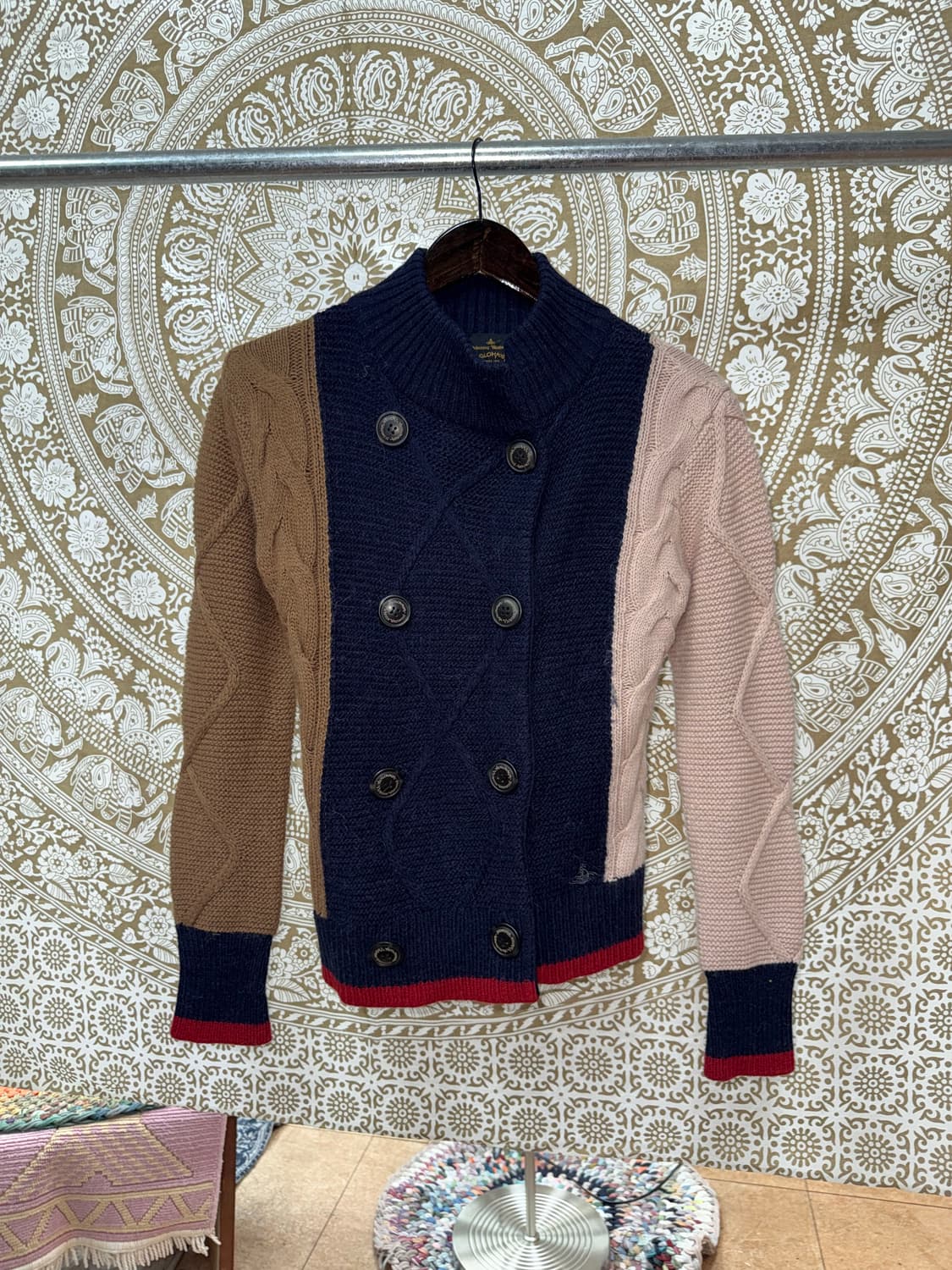 비비안웨스트우드 케이블 더블버튼 가디건  상품이미지3